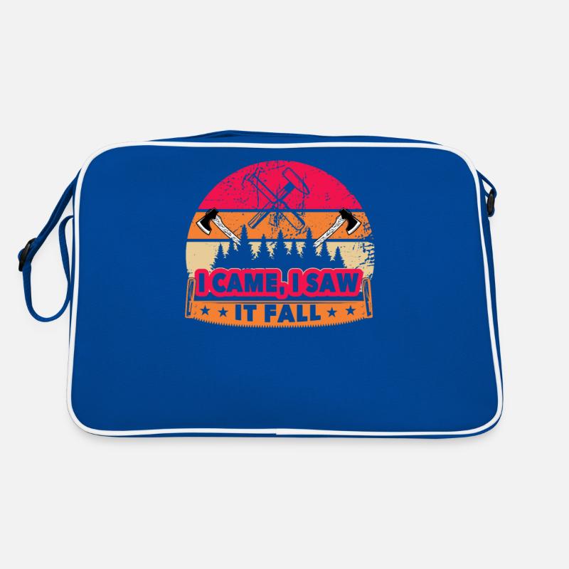Je suis venu, je l’ai vu tomber - bûcheron abatteur d’arbres Sac Retro