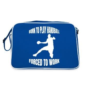 Joueur de handball Handball Fan de handball Équipe de handball - Sac Retro - bleu/blanc - Dos