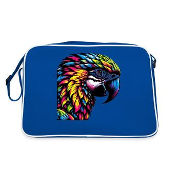 Parrot Macaw - Retro Bag - blue/white - Back