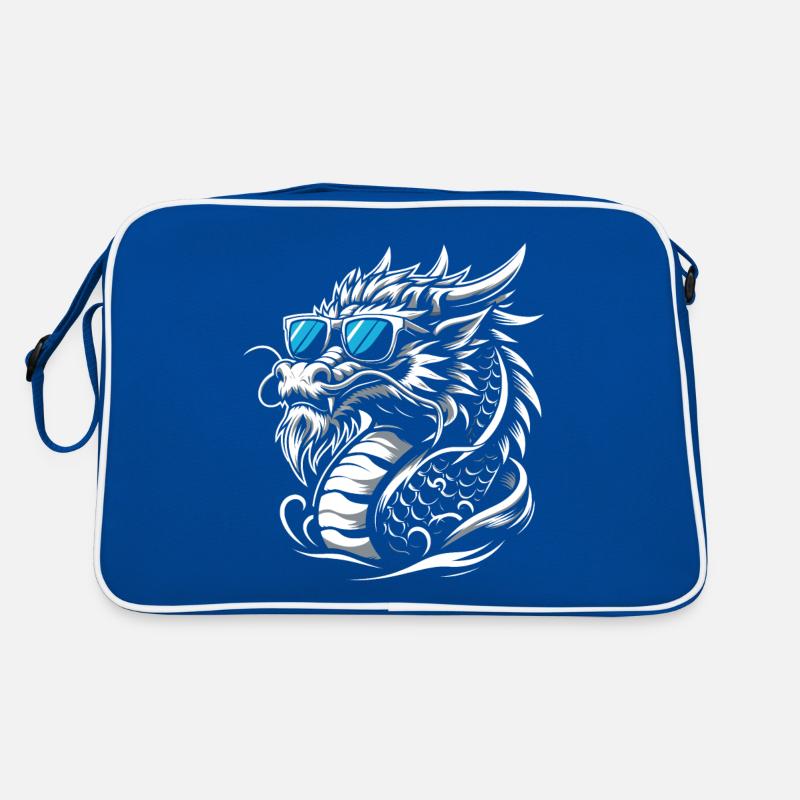 Dragon chinois cool avec des lunettes de soleil Sac Retro