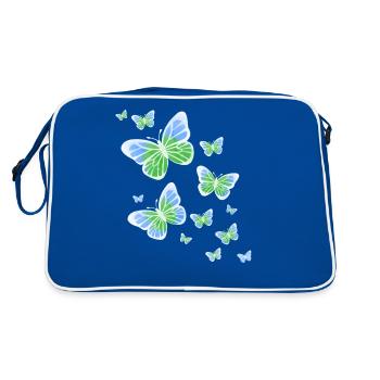 Papillon Papillon Coloré Enfants Animal - Sac Retro - bleu/blanc - Dos