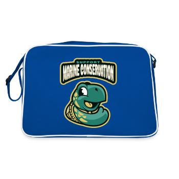 Marine Conservation - Sac Retro - bleu/blanc - Dos