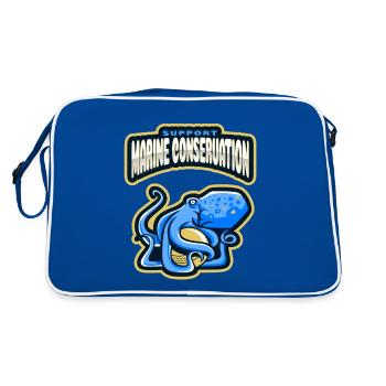 Marine Conservation - Sac Retro - bleu/blanc - Dos