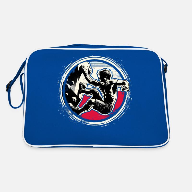 Poland Climber – Distressed Boulderer Climbing Retro Tasche