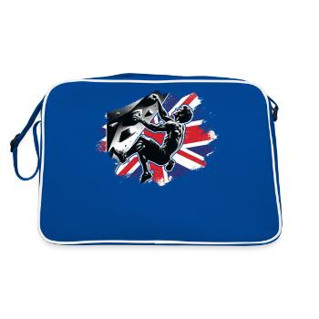 Grimpeur d’Angleterre - Boulder UK Boulderer Escalade - Sac Retro - bleu/blanc - Dos