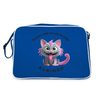 Regarde-moi dans les yeux petit - Sac Retro - bleu/blanc - Dos