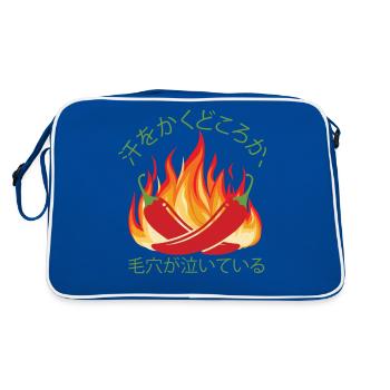 Il brûle toujours deux fois - Sauce piquante Chili Cook - Sac Retro - bleu/blanc - Dos