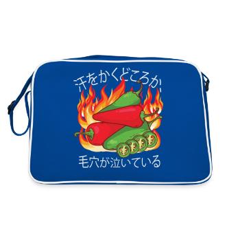 Il brûle toujours deux fois - Sauce piquante Chili Cook - Sac Retro - bleu/blanc - Dos