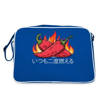 Il brûle toujours deux fois - Sauce piquante Chili Cook - Sac Retro - bleu/blanc - Dos