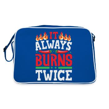 Il brûle toujours deux fois - Sauce piquante Chili Cook - Sac Retro - bleu/blanc - Dos