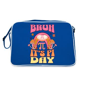 Bruh It’s Pi Day 2024 Étudiants enseignants amoureux des mathématiques - Sac Retro - bleu/blanc - Dos