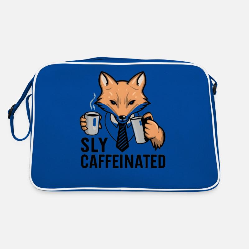 Fox Coffee Tie Digital Art Sly and caffeinated Retro Bag
