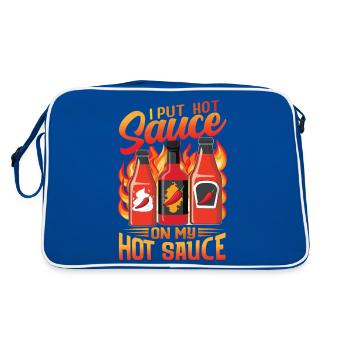 Tenue d’amant de poivre de nourriture épicée pour épicé - Sac Retro - bleu/blanc - Dos