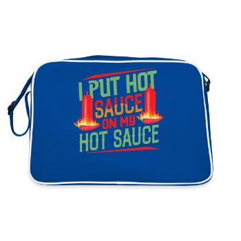 Tenue d’amant de poivre de nourriture épicée pour épicé - Sac Retro - bleu/blanc - Dos
