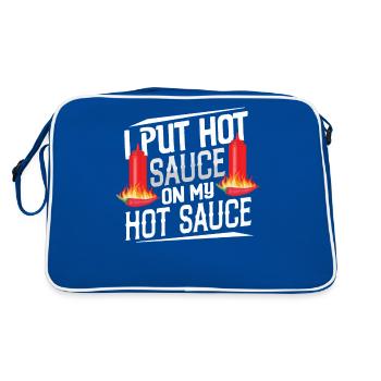 Tenue d’amant de poivre de nourriture épicée pour épicé - Sac Retro - bleu/blanc - Dos