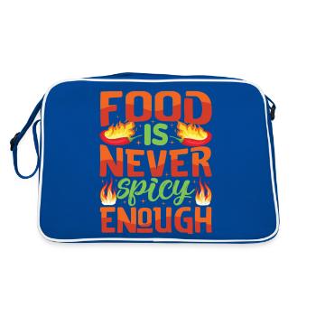 Ça a l’air chaud – fille avec du piment fort et - Sac Retro - bleu/blanc - Dos