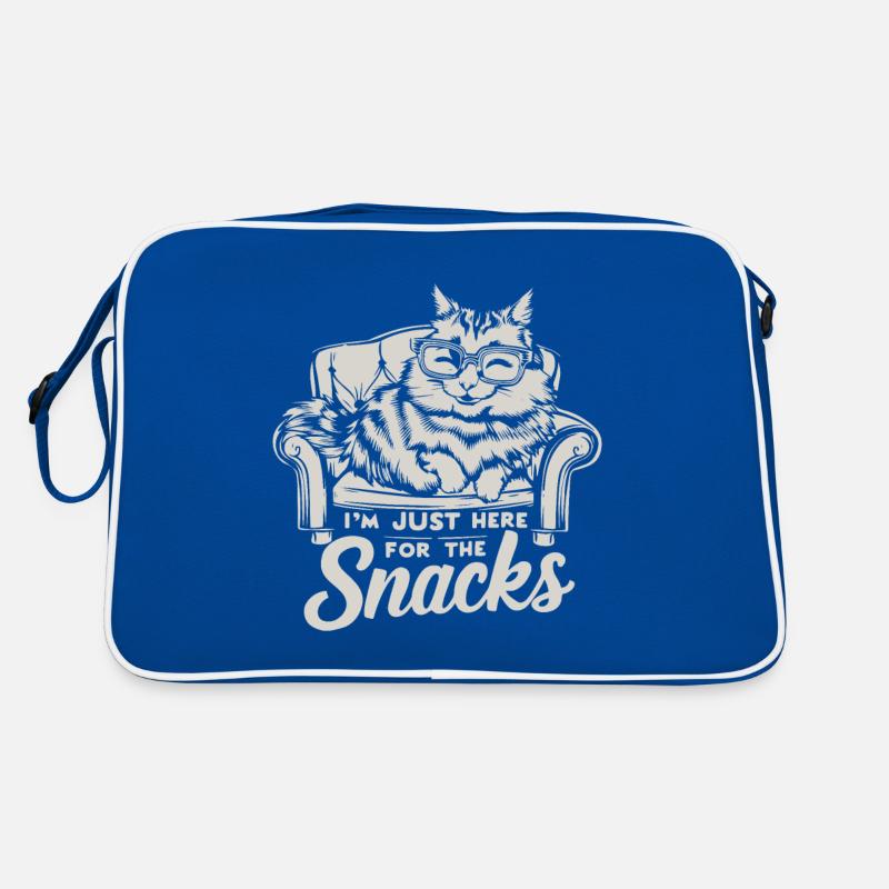 I'M JUST HERE FOR THE SNACKS Retro Bag