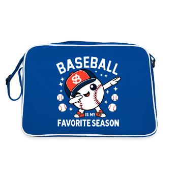 Baseball Is My Favorite Season - Retro Bag - blue/white - Back