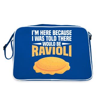 RAVIOLI 6 - Retro Bag - blue/white - Back