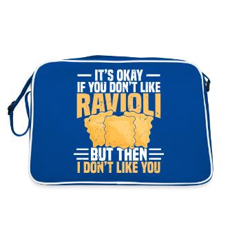 RAVIOLI 7 - Retro Bag - blue/white - Back