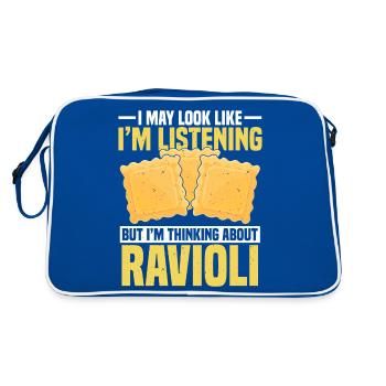 RAVIOLI 8 - Retro Bag - blue/white - Back