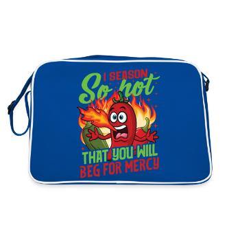 Red Hot Chili Sauce Vêtements d’amateur de nourriture épicée - Sac Retro - bleu/blanc - Dos