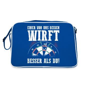 T-shirt Funny Darter Duo Motif - Sac Retro - bleu/blanc - Dos