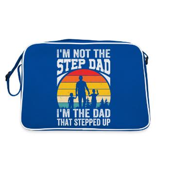 Paternité Enfants Amant Père Vêtements - Sac Retro - bleu/blanc - Dos
