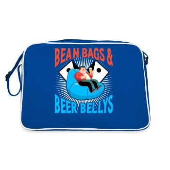 Outfit "cornhole Player Beer Drinking Bean Bags" - Retro Bag - blue/white - Back