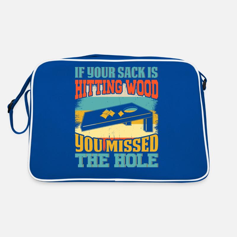 Cornhole Playing Enthusiast Cornhole Lover Outfit Retro Bag
