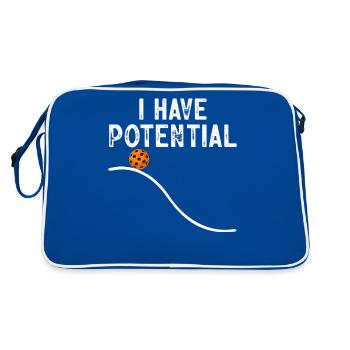 Tenue de pickleball pour les amateurs de sport - Sac Retro - bleu/blanc - Dos