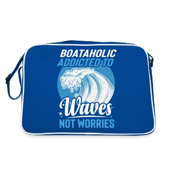 Vêtements de capitaine pour les propriétaires de bateaux et - Sac Retro - bleu/blanc - Dos