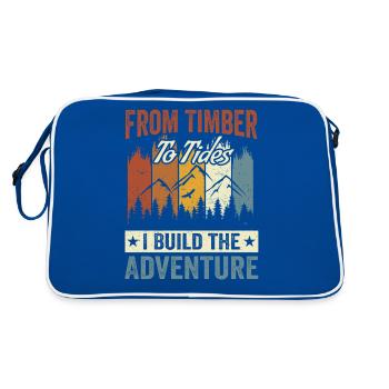 Vêtements pour les amateurs de construction navale et - Sac Retro - bleu/blanc - Dos