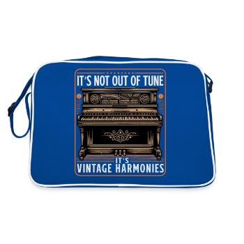 Tenue de professeur de piano de musicien de piano d’orchestre - Sac Retro - bleu/blanc - Dos
