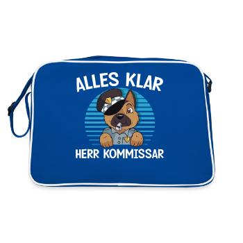 Rétro des années 80 Police Humour Tee - Sac Retro - bleu/blanc - Dos
