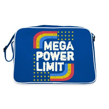 Mega power limit - Retro Bag - blue/white - Back