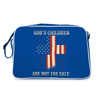 T-shirt "stops the exploitation of children" - Retro Bag - blue/white - Back