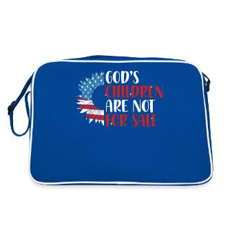 T-shirt "stops the exploitation of children" - Retro Bag - blue/white - Back