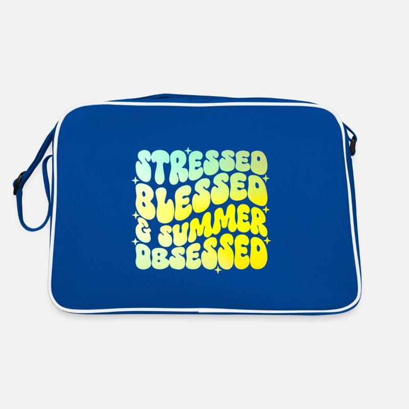 Stressed And summer Obsessed Retro Tasche