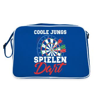 Chemise de joueur de fléchettes tendance pour garçons - Sac Retro - bleu/blanc - Dos