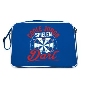 Chemise de joueur de fléchettes tendance pour garçons - Sac Retro - bleu/blanc - Dos