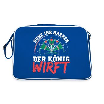 Chemise King Joueur de Fléchettes - Sac Retro - bleu/blanc - Dos