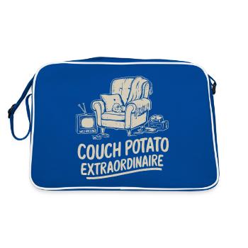 PATATE DE CANAPÉ EXTRAORDINAIRE - Sac Retro - bleu/blanc - Dos