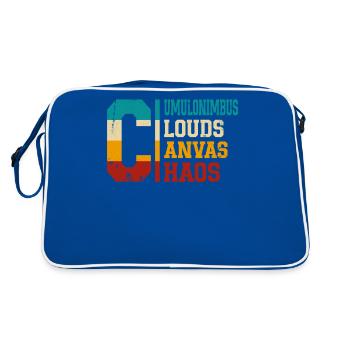 Chasse aux tempêtes Chasseur de tornades Météorologue rétro - Sac Retro - bleu/blanc - Dos