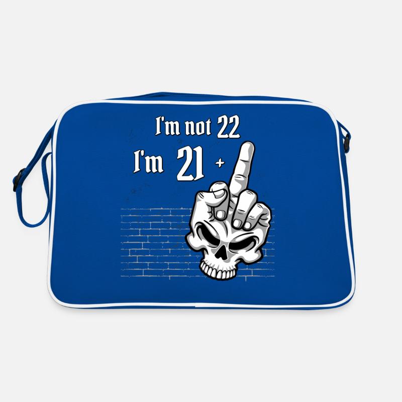 22. Geburtstag - Ich bin nicht 22, ich bin 21 Plus 1 Mitte Retro Tasche
