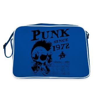 52 ans et toujours punk, Punks not dead, punk - Sac Retro - bleu/blanc - Dos