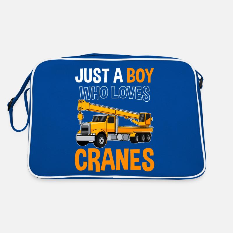Crane Transporter Mobile Crane Construction Site Crane Operator Retro Bag