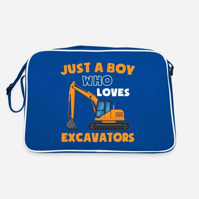 Baggerfahrer Bauarbeiter Baggerführer Bagger Retro Tasche