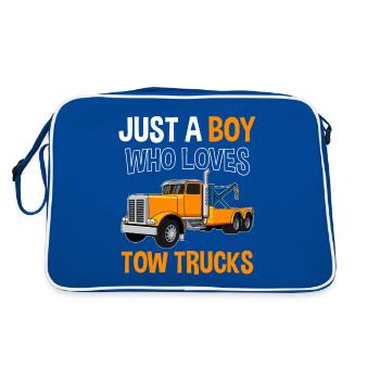 Towing Service Tow Truck Tow Truck - Retro Bag - blue/white - Back