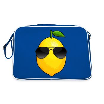 Citrus Fruit Vitamin C Cool Lemon - Retro Bag - blue/white - Back